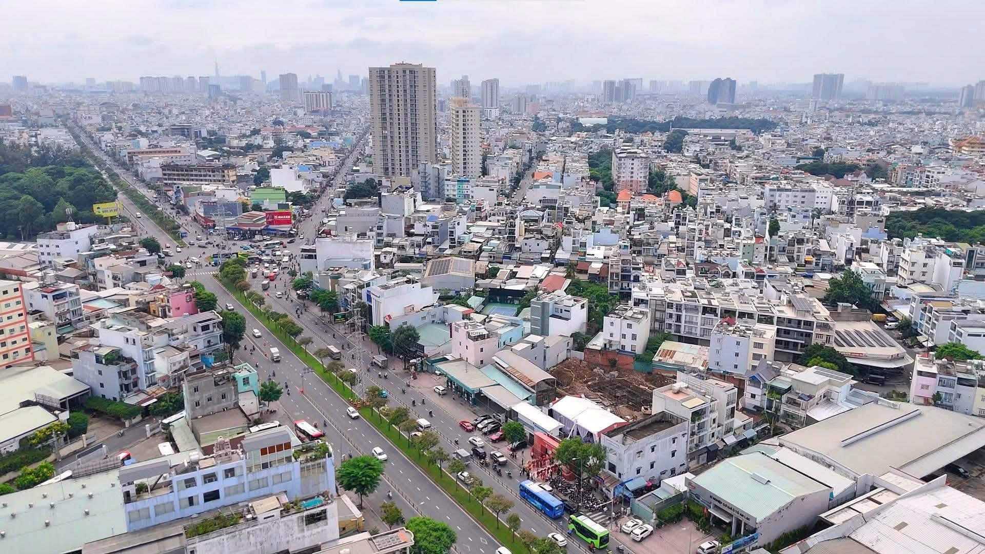 Vị trí thực tế The Westique trên đường Kinh Dương Vương
